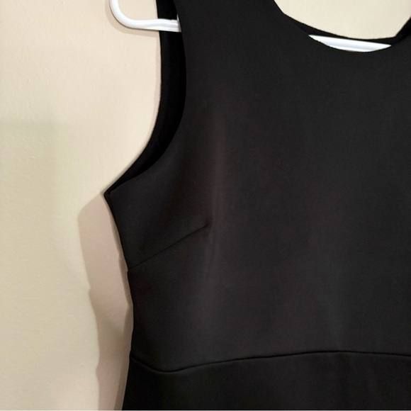 Kersh Black Fitted Sheath Mini Dress w Mesh Racer Back – Size Medium Like New - Picture 4 of 16